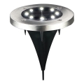 LED-Solarleuchte SOLLY LED/1,2V 6500K Ø 11,5 cm 300 mAh IP44 chrom