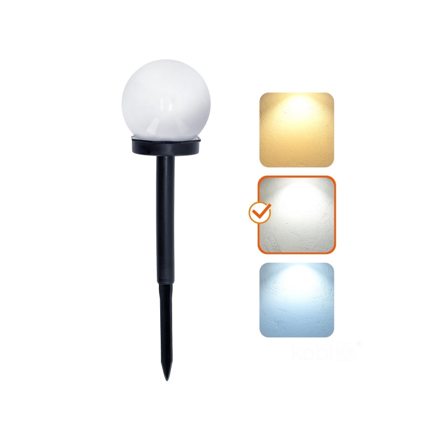 LED-Solarleuchte SPHERE LED/1,2 V 4000 K IP44 40 mAh Ø 10 cm