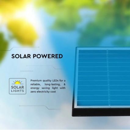 LED-Solarleuchte SPIKE LED/2W/5,5V IP65 4000K 1200 mAh