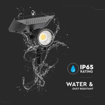 LED Solarleuchte SPIKE LED/2W/5,5V IP65 6400K 1200 mAh