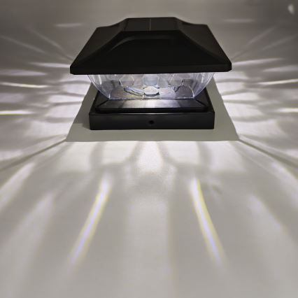 LED-Solarleuchte TOYA LED/4,5W/230V 3000/6500K 600 mAh IP44 schwarz