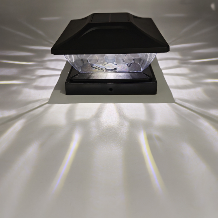 LED-Solarleuchte TOYA LED/4,5W/230V 3000/6500K 600 mAh IP44 schwarz