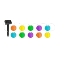 LED-Solarlichterkette 10xLED/1,2V 3,7m 300mAh IP44 mehrfarbig
