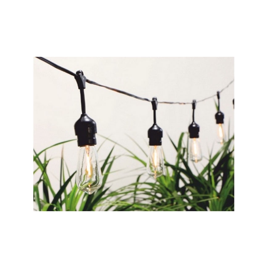 LED-Solarlichterkette 10xLED/1,2V 600 mAh 5,94m IP44 warmweiβ