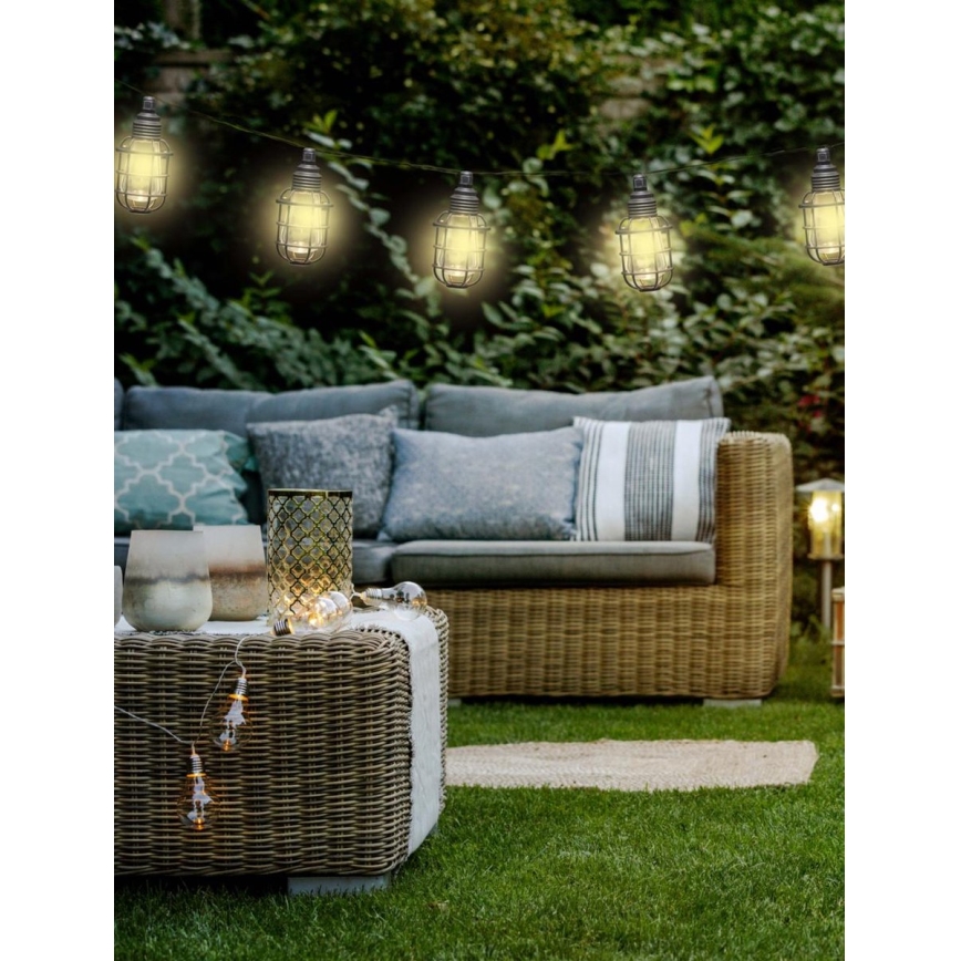 LED-Solarlichterkette 3,8m 10xLED/1,2V