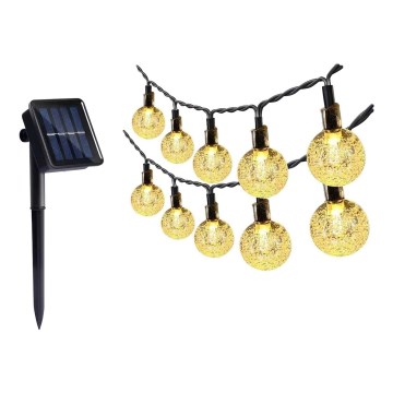 LED-Solarlichterkette 30xLED/0,12W/1,2V 1xAA 3000K IP44 400 mAh
