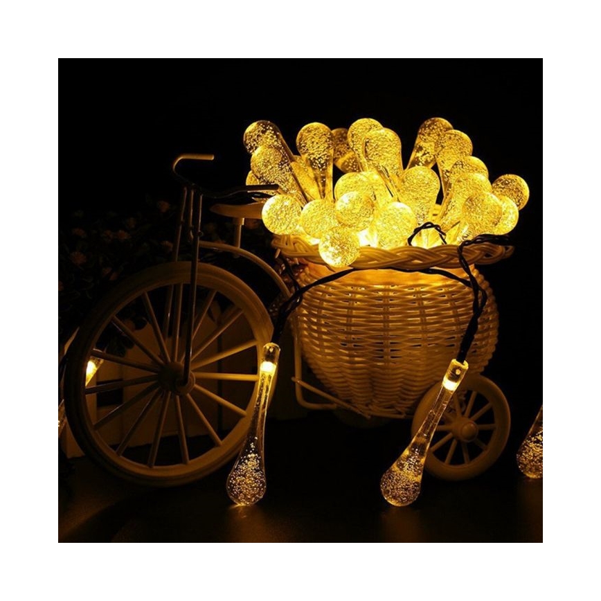 LED Solarlichterkette mit Dämmerungssensor 20xLED/0,72W/1,2V 600 mAh 4,7m IP44