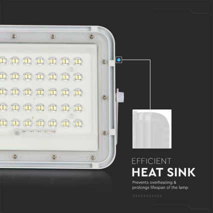 Dimmbarer LED-Solarreflektor für den Außenbereich LED/10W/3,2V IP65 4000K weiß + Fernbedienung