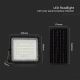 Dimmbarer LED-Solarstrahler für den Außenbereich LED/10W/3,2V IP65 6400K schwarz + Fernbedienung