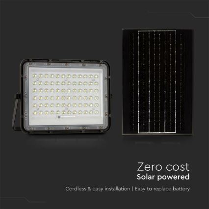 Dimmbarer LED-Solarstrahler für den Außenbereich LED/15W/3,2V IP65 4000K schwarz + Fernbedienung