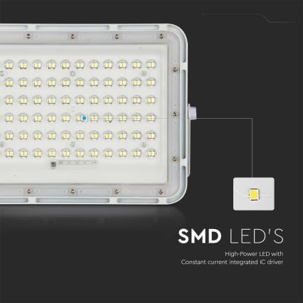 Dimmbarer LED-Solarstrahler für den Außenbereich  LED/15W/3,2V IP65 4000K 12000 mAh weiß + Fernbedienung