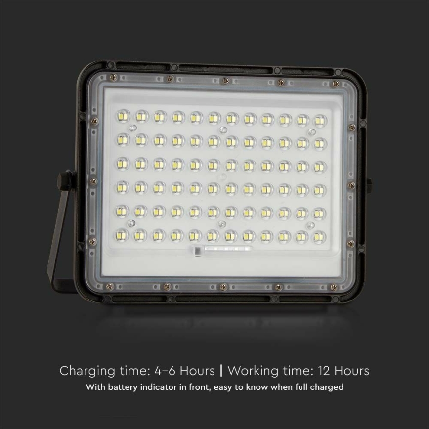 Dimmbarer LED-Solarstrahler für den Außenbereich LED/15W/3,2V IP65 6400K schwarz + Fernbedienung