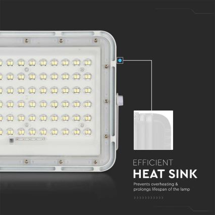 Dimmbarer LED-Solarstrahler für den Außenbereich LED/15W/3,2V IP65 6400K weiß + Fernbedienung