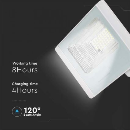 LED-Solarstrahler für den Außenbereich LED/16W/3,2V IP65 4000K + Fernbedienung