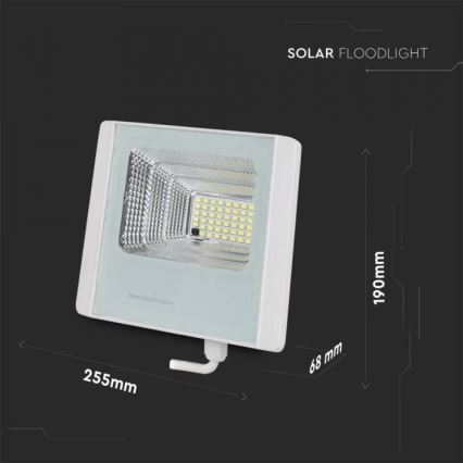 LED-Solarstrahler für den Außenbereich LED/16W/3,2V IP65 4000K + Fernbedienung