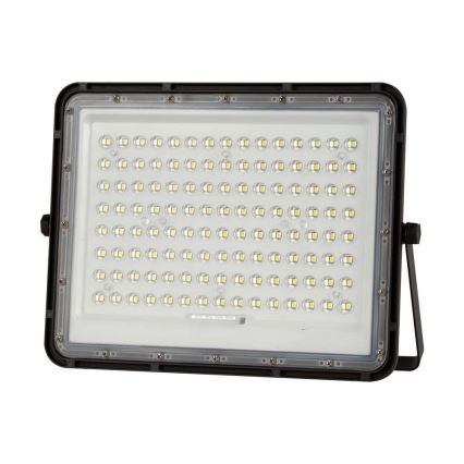 LED Solarstrahler für den Außenbereich LED/200W/3,2V 4000K schwarz IP65 + Fernbedienung