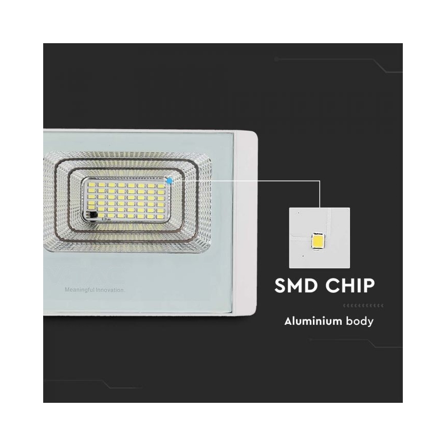 LED-Solarstrahler für den Außenbereich LED/20W/3,2V IP65 4000K + Fernbedienung
