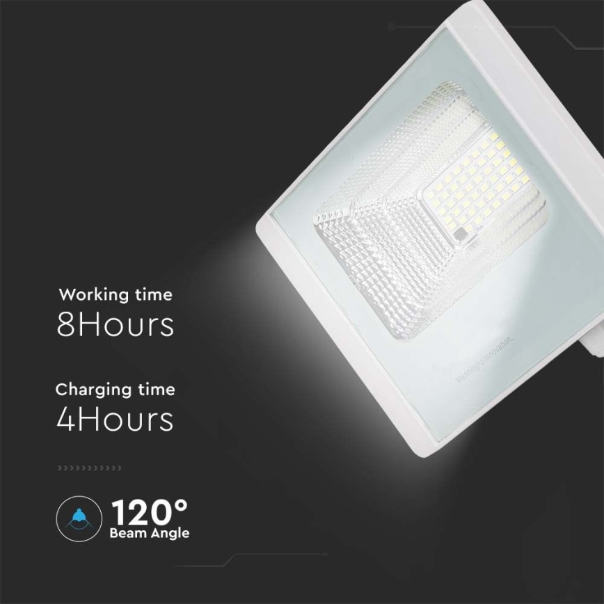 LED-Solarstrahler für den Außenbereich LED/20W/3,2V IP65 6400K + Fernbedienung