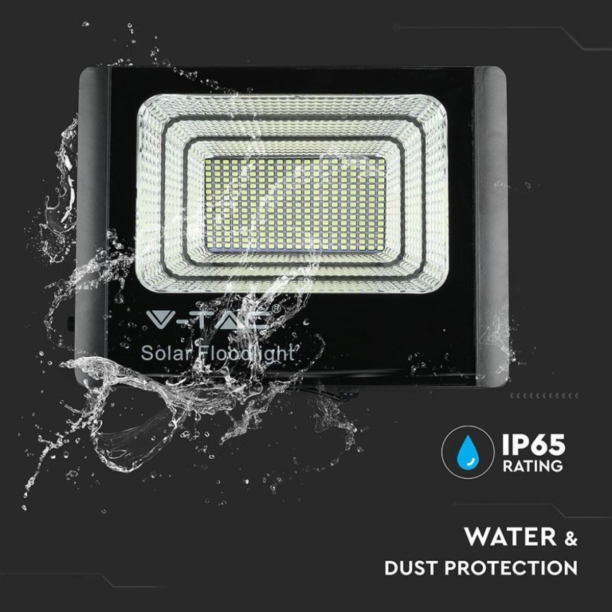 LED-Solarstrahler für den Außenbereich LED/40W/10V IP65 6000K + Fernbedienung