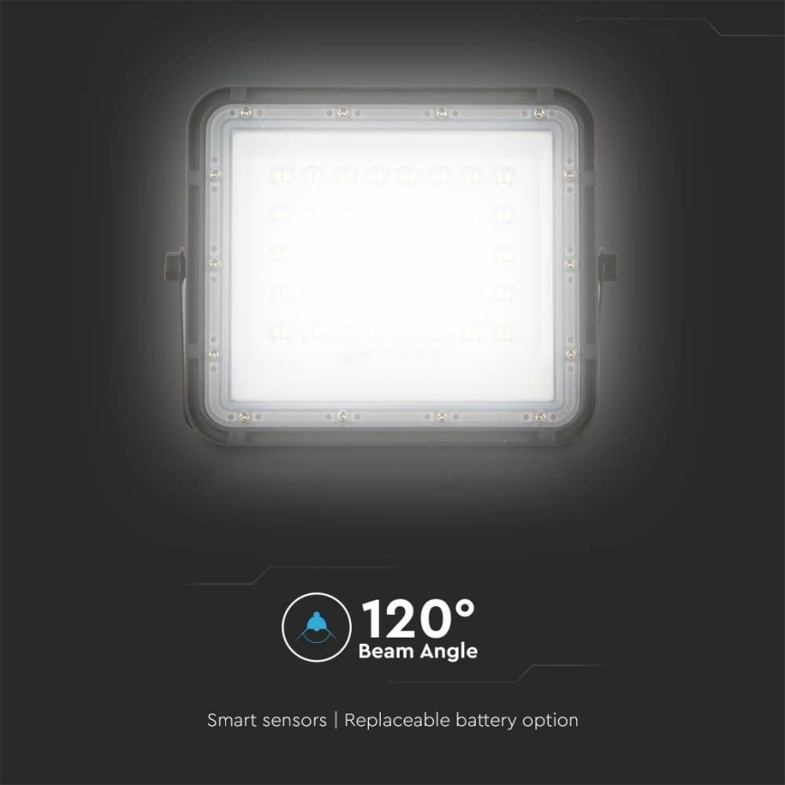 Dimmbarer LED-Solarstrahler für den Außenbereich LED/6W/3,2V IP65 4000K schwarz + Fernbedienung