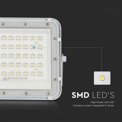 Dimmbarer LED-Solarstrahler für den Außenbereich LED/6W/3,2V IP65 4000K weiß + Fernbedienung