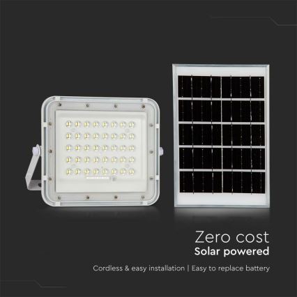 Dimmbarer LED-Solarstrahler für den Außenbereich LED/6W/3,2V IP65 4000K weiß + Fernbedienung