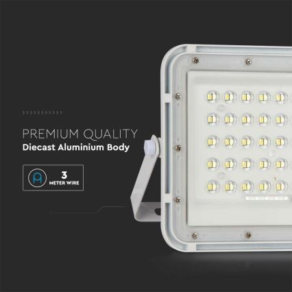 Dimmbarer LED-Solarstrahler für den Außenbereich LED/6W/3,2V IP65 4000K weiß + Fernbedienung