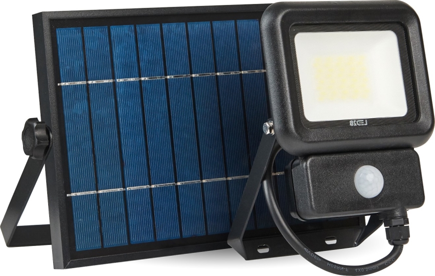 LED-Solarstrahler für den Außenbereich mit Sensor LED/20W/3,7V 6500K IP65 4400 mAh