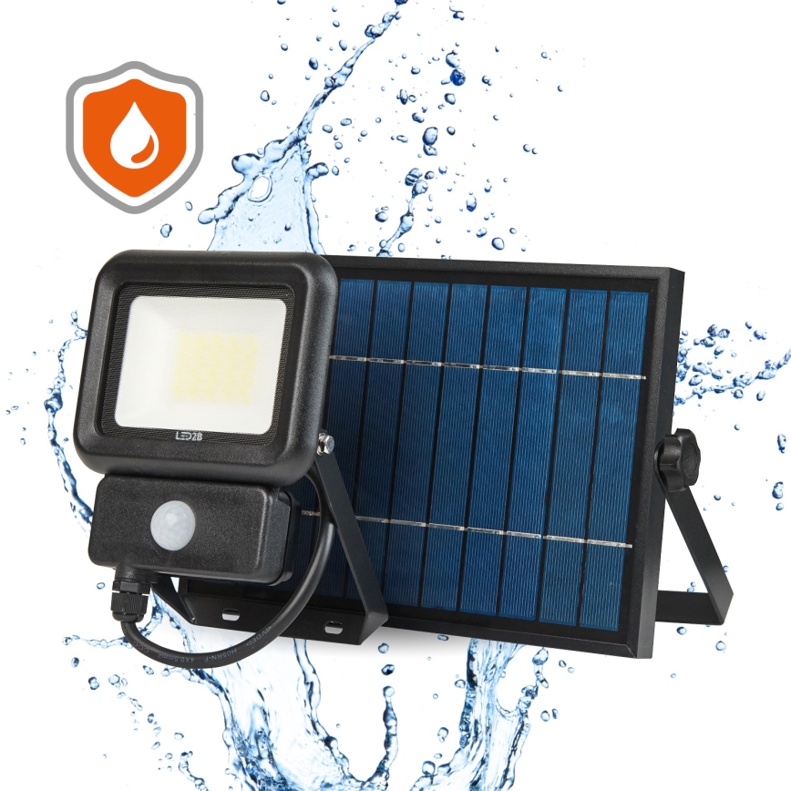 LED-Solarstrahler für den Außenbereich mit Sensor LED/20W/3,7V 6500K IP65 4400 mAh