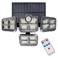 LED Solarstrahler mit Bewegungs- und Dämmerungssensor LED/30W/3,7V 2400 mAh IP47 + Fernbedienung