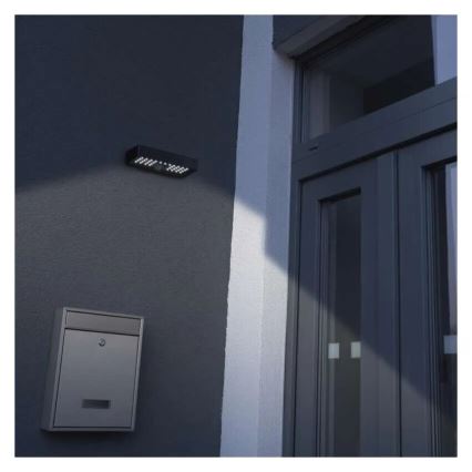 LED-Solarstrahler mit Bewegungssensor LED/3,7V 3000mAh 4000K IP65 schwarz