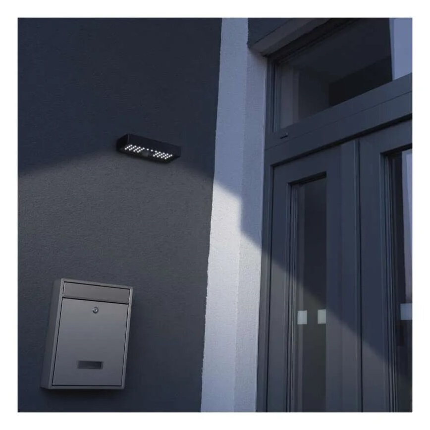 LED-Solarstrahler mit Bewegungssensor LED/3,7V 3000mAh 4000K IP65 schwarz