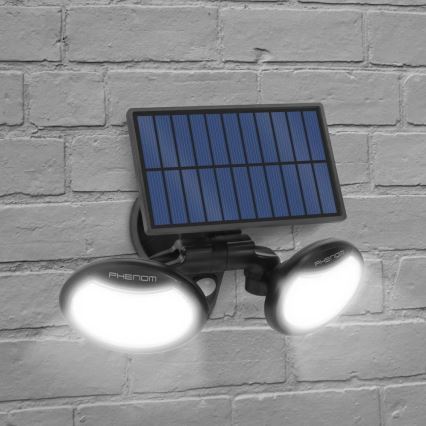 LED-Solarstrahler mit Sensor 2xLED/4W/5V IP65