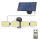 LED Solarstrahler mit Sensor 4xLED/2,5W/6V IP65 + Fernbedienung
