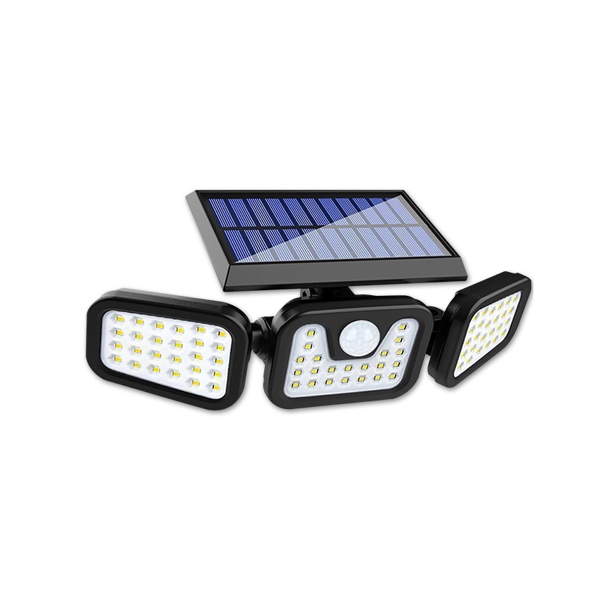 Flexibler LED-Solarstrahler mit Sensor LED/15W/3,7V 2400 mAh IP54 4500K