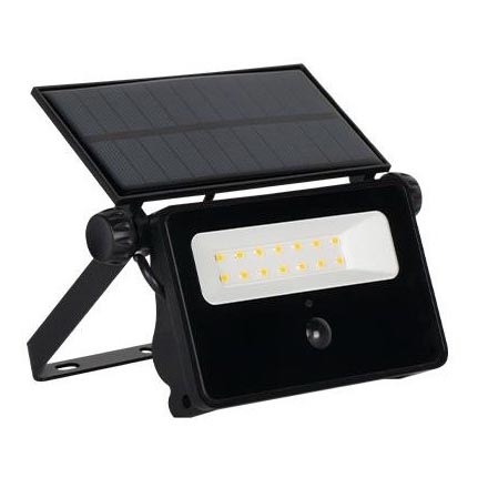 LED-Solarstrahler mit Sensor LED/30W/5,5V 3000 mAh IP65