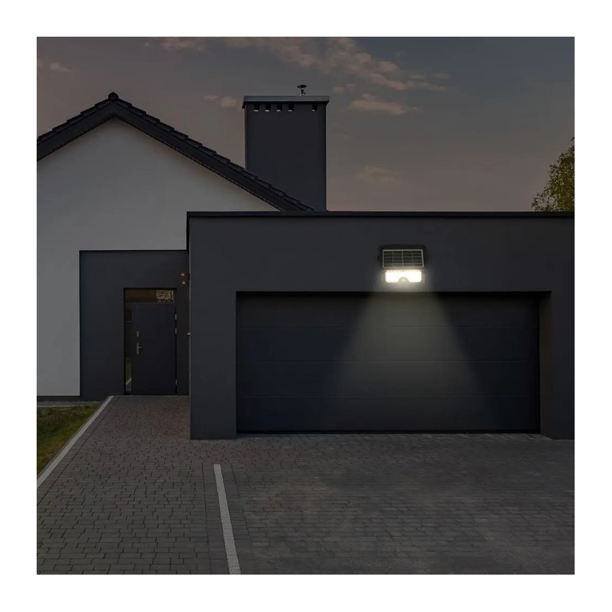 LED-Solarstrahler mit Sensor LED/5W/3,7V IP65 4000K 3000 mAh
