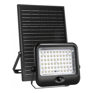 LED-Solarstrahler mit Sensor MHCS LED/20W/3,2V 3000/4000/6500K IP65 10000 mAh + Fernbedienung
