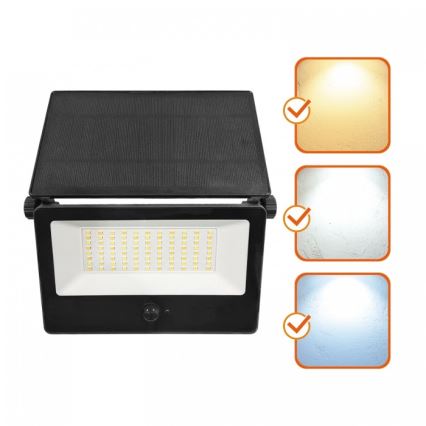 LED-Solarstrahler mit Sensor NCS G2 LED/30W/3,7V 3000/4000/6500K IP54 5200 mAh