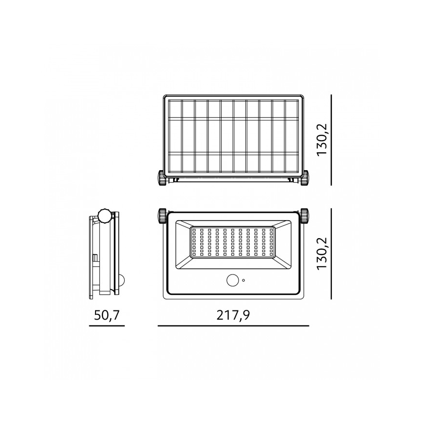 LED-Solarstrahler mit Sensor NCS G2 LED/30W/3,7V 3000/4000/6500K IP54 5200 mAh