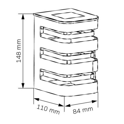 LED-Solarwandleuchte AGIDE LED/1,2V 300 mAh IP44