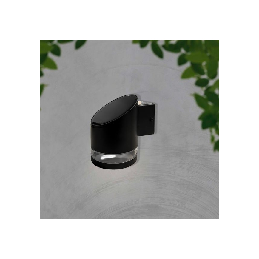 LED-Solarwandleuchte für den Außenbereich LED/1W/3,7V 3000K IP54 schwarz