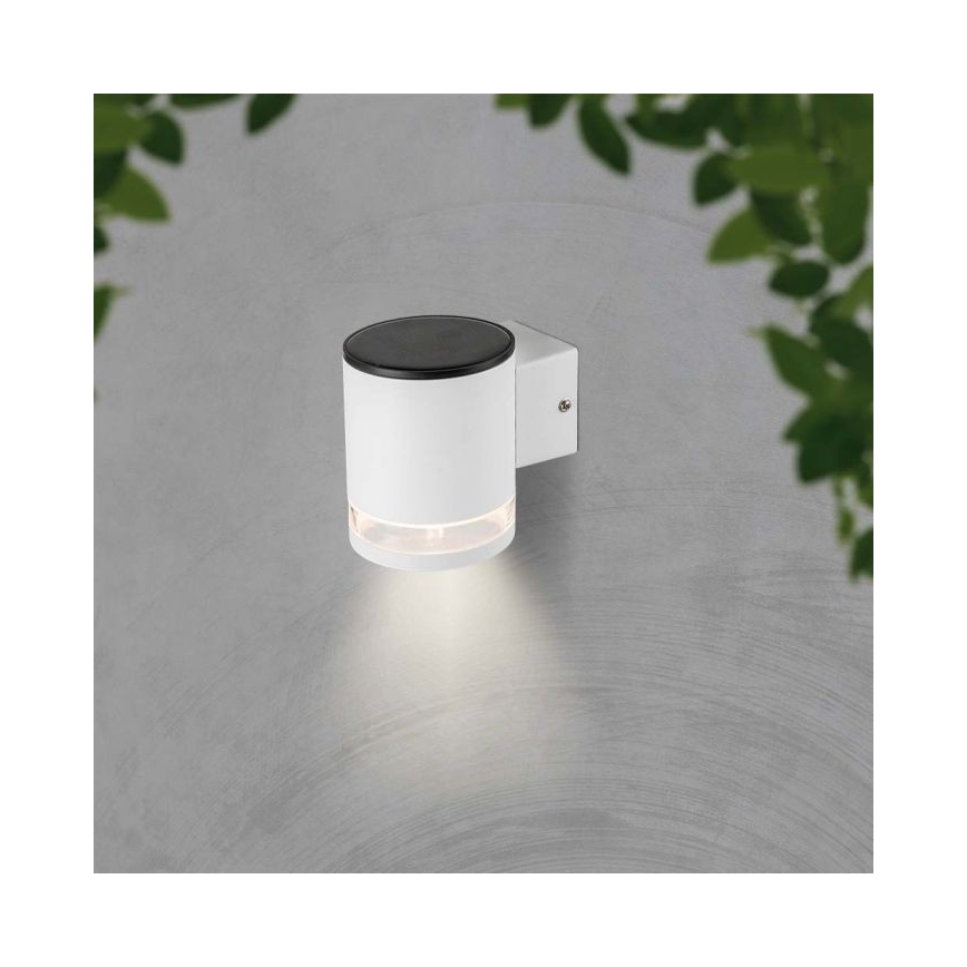 LED-Solarwandleuchte für den Außenbereich LED/1W/3,7V 3000K IP54 weiß