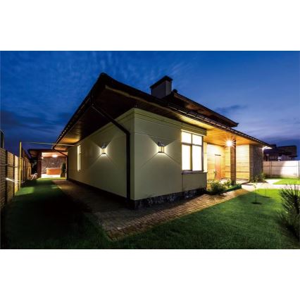 LED-Solarwandleuchte für den Außenbereich mit Sensor LED/1W/230V 1200mAh IP65