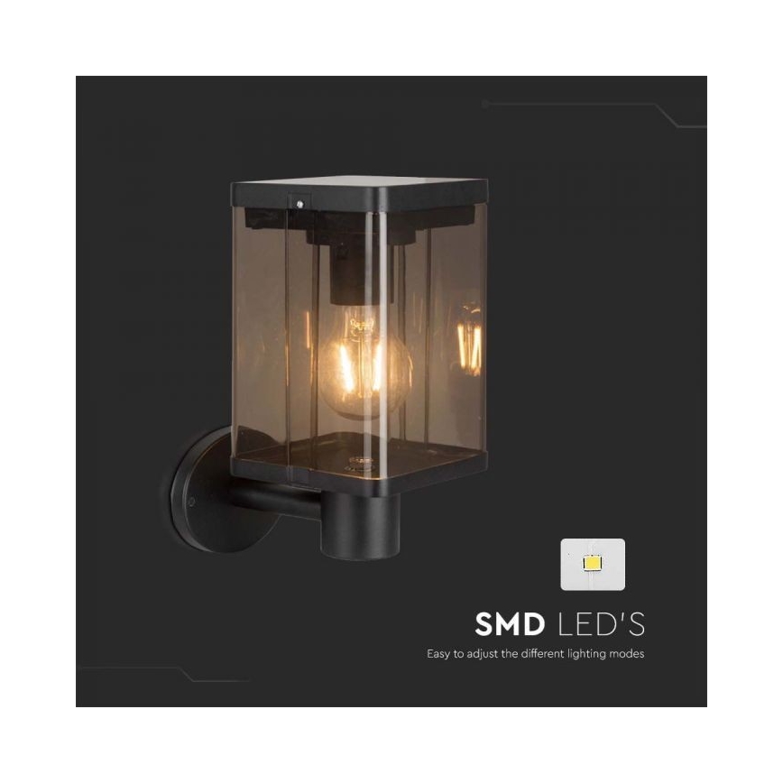 LED-Solarwandleuchte für den Außenbereich mit Sensor LED/2,5W/3,7V 3000K IP54