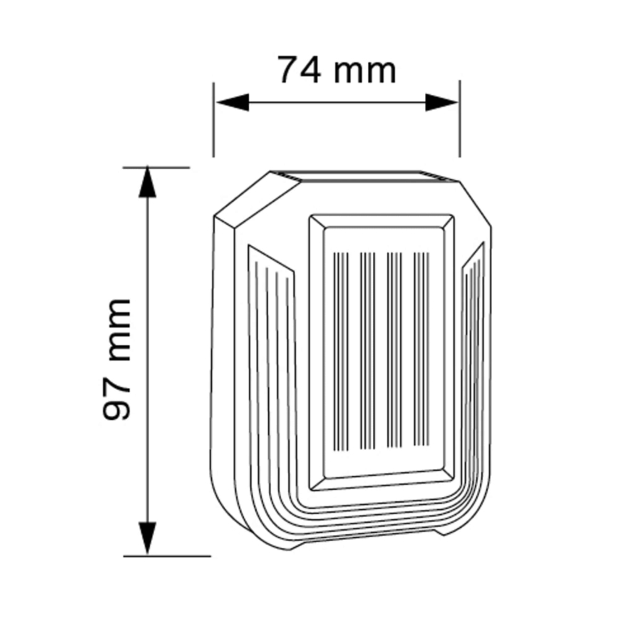 LED-Solarwandleuchte LUCE LED/1,2V 400 mAh IP44