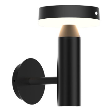 LED-Solarwandleuchte mit Sensor GWINEA LED/4,5W/3,7V IP44 schwarz