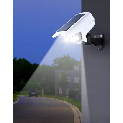 LED Solar-Überwachungskamera-Attrappe mit Sensor KAMERA LED/1W/3,7V 1200 mAh IP44 + Fernbedienung