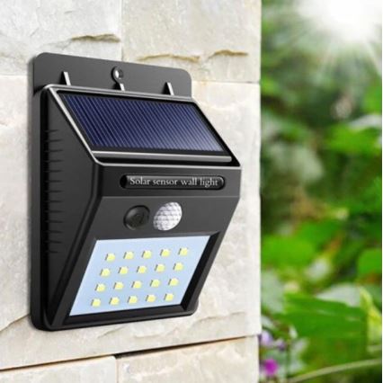 LED-Solarwandleuchte mit Sensor LED/0,55W/3,7V 1200 mAh IP65