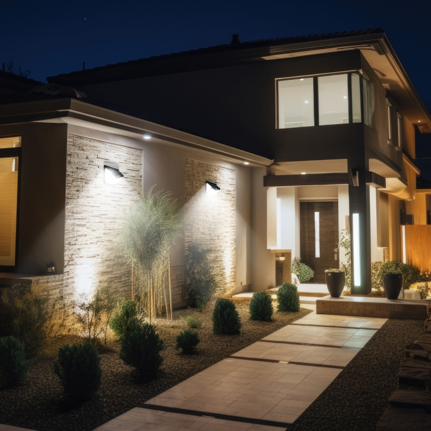 LED-Solarwandleuchte mit Sensor LED/1W/3,7V 6500K IP44